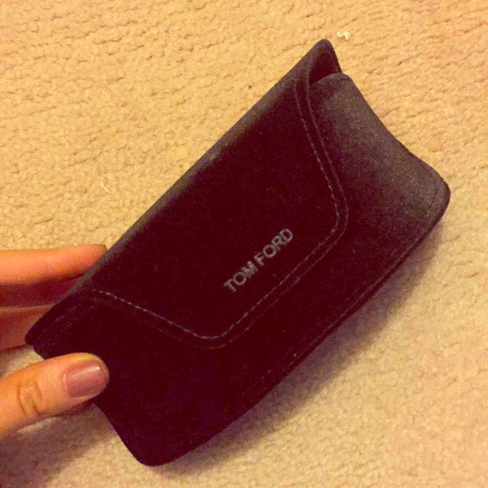 Black Tom Ford sunglasses case